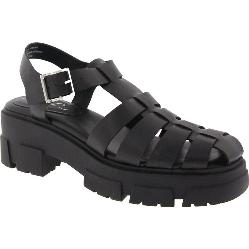 Wild Pair Black Chunky Fisherman Sandals - Picture 4 of 5